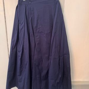 Elegant Deep Blue A-Line Skirt